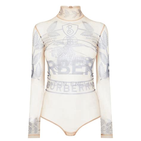 burberry bodysuit womens|burberry long sleeve bodysuit.